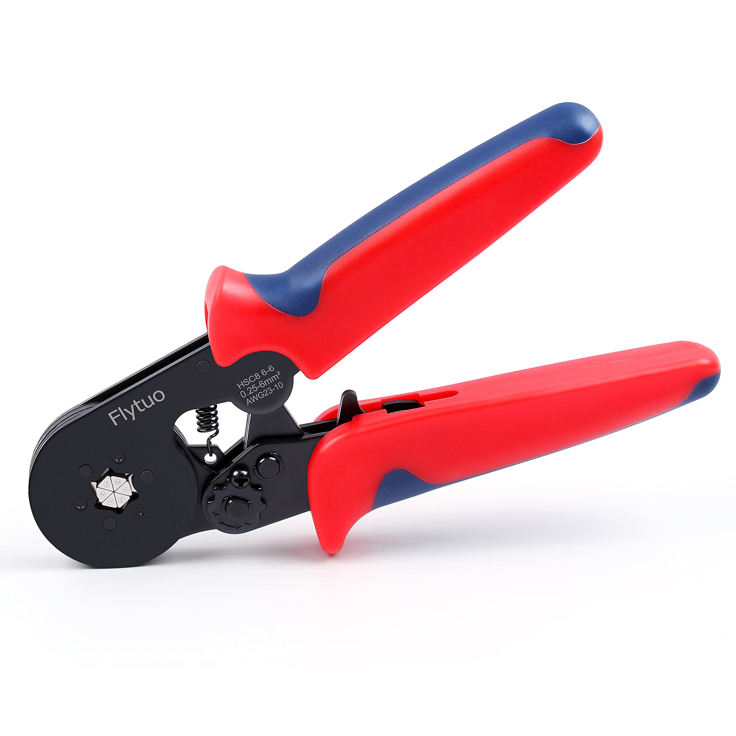 Flytuo Hexagonal Ferrule Crimping Tool, 0.25-5mm ² (AWG 23-10) Ratchet Wire Ferrule Crimper Plier for Wire Terminals Cables End-Sleeves — image 1