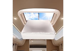VIGORVAN Upgrade RV Vent Insulator 14″x14″x3″, 2 Pack Universal RV Vent Covers with Reflective Surface, RV Skylight Shade Energy Savings Sunroof Fits RV/Camper Vents
