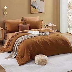 WRENSONGE Terracotta Twin XL Comforter Set, 5 Pcs