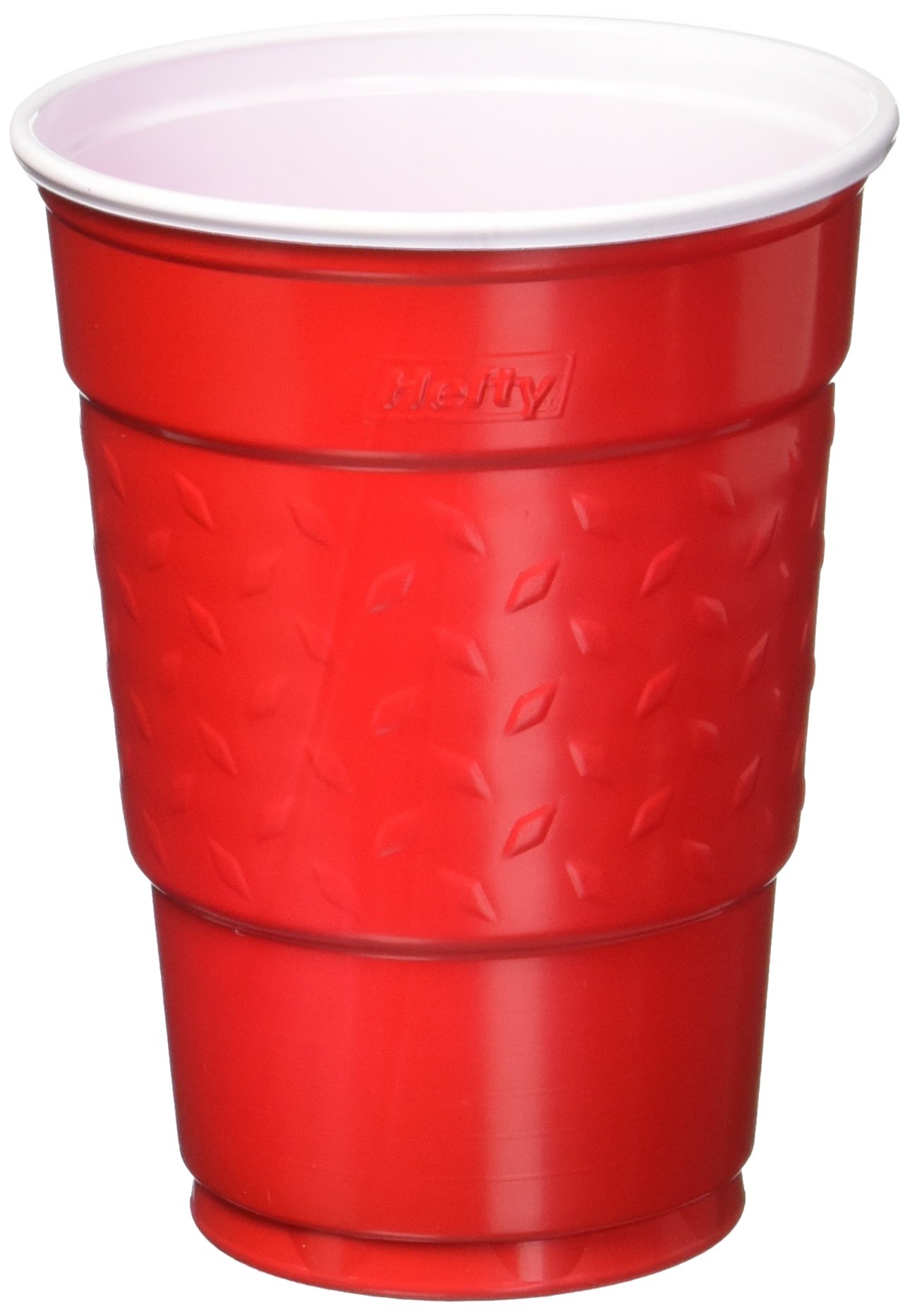 Photo 1 of Hefty Easy Grip Party Cups, Red