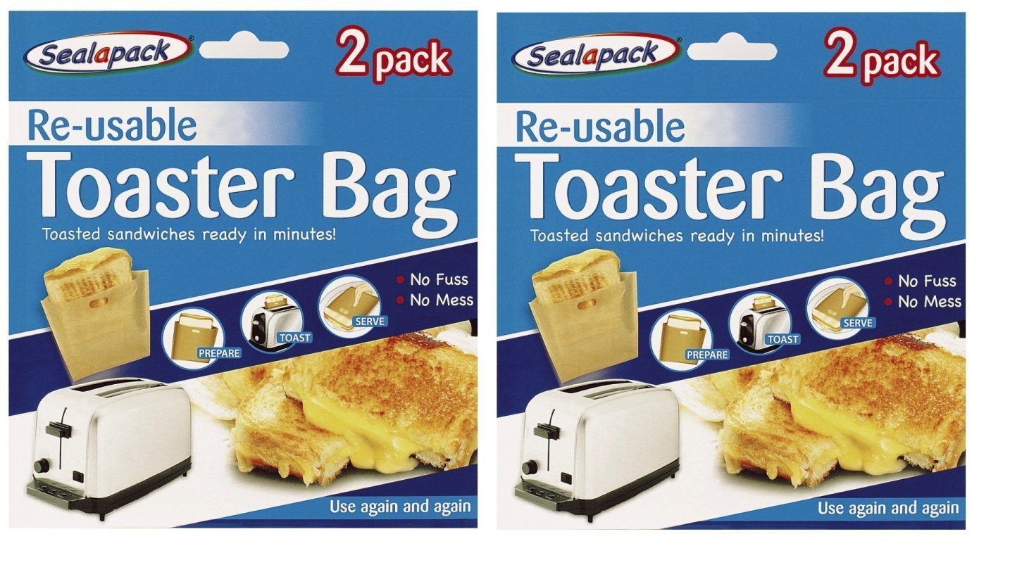 Sealapack Reusable Toastie Sandwich Toast Bags Pockets Toasty Toastabags by