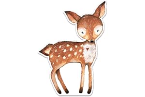 LOVINPARTY Woodland Animals Cutouts, 40inch Bear Deer Fox Shape, Stand Up Foam Board for Woodland Party Backdrop or Baby Shower Birthday Decorations (Deer)