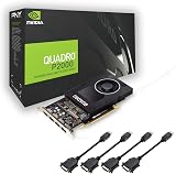 PNY NVIDIA Quadro P2000 5GB GDDR5 Graphics Card 4x DisplayPort PCIe view 2