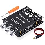 ARRAROWN ZK-1002T PRO 2.0 Channel Bluetooth 5.0 Amplifier Board 200W HiFi Subwoofer Audio AMP with Treble and Bass, BT USB and AUX Inputs, DC 12-24V 2.0 Channel Stereo AMP Module for DIY Speakers