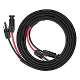 Geosiry 10FT 10AWG Solar Panel Extension Cable with Female and Male Connectors, Solar Cable for Solar Panels, Charge Controllers and Solar Generator (10AWG, 10FT)
