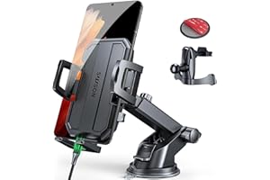 SUUSON Car Phone Holder Mount Dash [360° Adjustable], Phone Holders for Your Car Cell Phone Holder Truck Stand for Dashboard & Windshield & Vent, Car Cell Phone Mount for iPhone 16 15 Pro Max Samsung