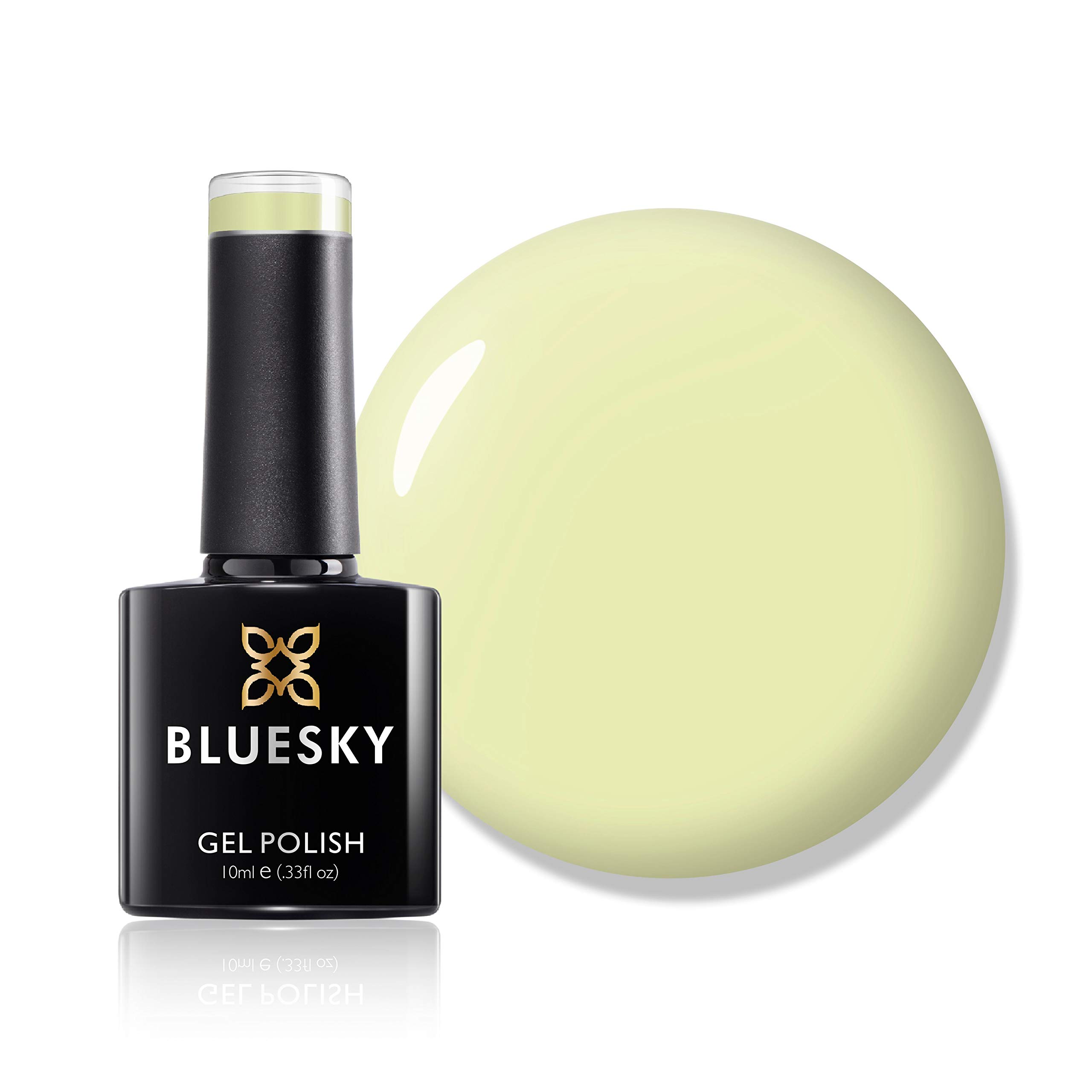 Bluesky Gel Nail Polish, Spring 2021 Collection, Allegro Ss2101, 10 ml, Pastel, Nude, Yellow, Green (Requires Curing Under LED or UV Lamp)
