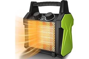 Gardtech Outdoor Heater for Patio, Electric Space heater with Overheat Protection, 1500W Fast Heat PTC Ceramic Portable Garage Heater for Workshop, Greenhouse
