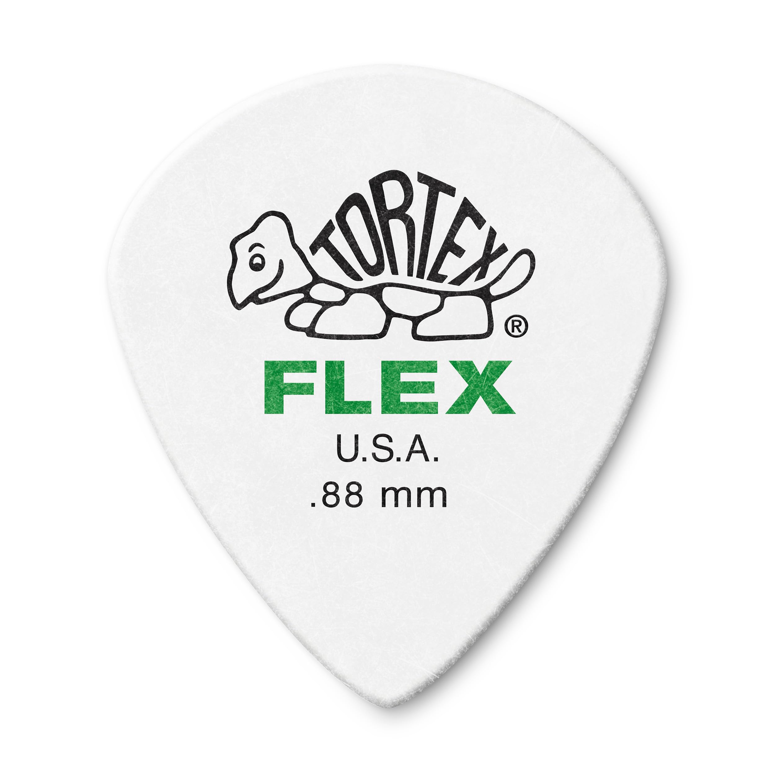 Jim Dunlop 468R.88 Guitar Picks, 0.88 mm, White