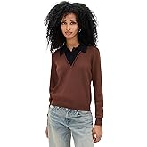 LE BOP Women's Trompe L'Oeil Layered Polo