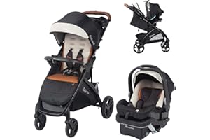 Baby Trend Tango PRO Travel System with Secure-Lift Infant Car Seat, Dash Tan