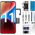 CYKJGS for iPhone 11 Screen Replacement with Ear Speaker and Proximity Sensor 6.1" 3D Touch LCD Display Digitizer Full Assembly with Front Earpiece Repair Front Glass Fix Tools Kits A2111 A2223 A2221