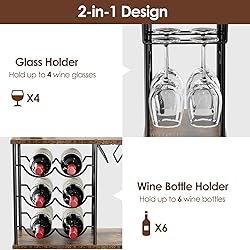 Nuovoware Wine Racks Countertop, Wine Bottle Holder