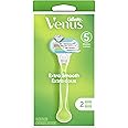 Gillette Venus Extra Smooth Green Women's Razor Handle + 2 Blade Refills