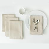 Benson Mills Cameron Fabric Set of 4 Napkins (Flax, 18&rdquo;x18&rdquo;) | Textured Solid Basic Napkins for Everyday Home Dining Decor, Parties, Weddings &amp; Holiday Tablecloths, Tan/Beige/Neutral