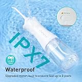 COSLUS Water Teeth Flosser Picks 4 Modes 300ml Cordless IPX7 Portable view 7