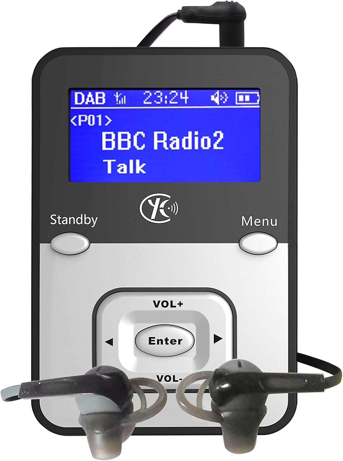 Yaakin K1 Personal Digital DAB+ & FM Radio, MP3 Player, SD Card Recordable, Rechargeable Battery - Image 3