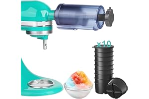 Shaved Ice Attachment for Kitchenaid Stand Mixer,Snow Cone Machine Shaved Ice,Efficient Ice Shaver Attachment Shave Ice Machi