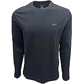 Greg Norman Men's Crewneck Soft Cotton Long Sleeve Shark Tee