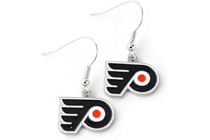aminco NHL womens NHL Logo Dangler Earrings