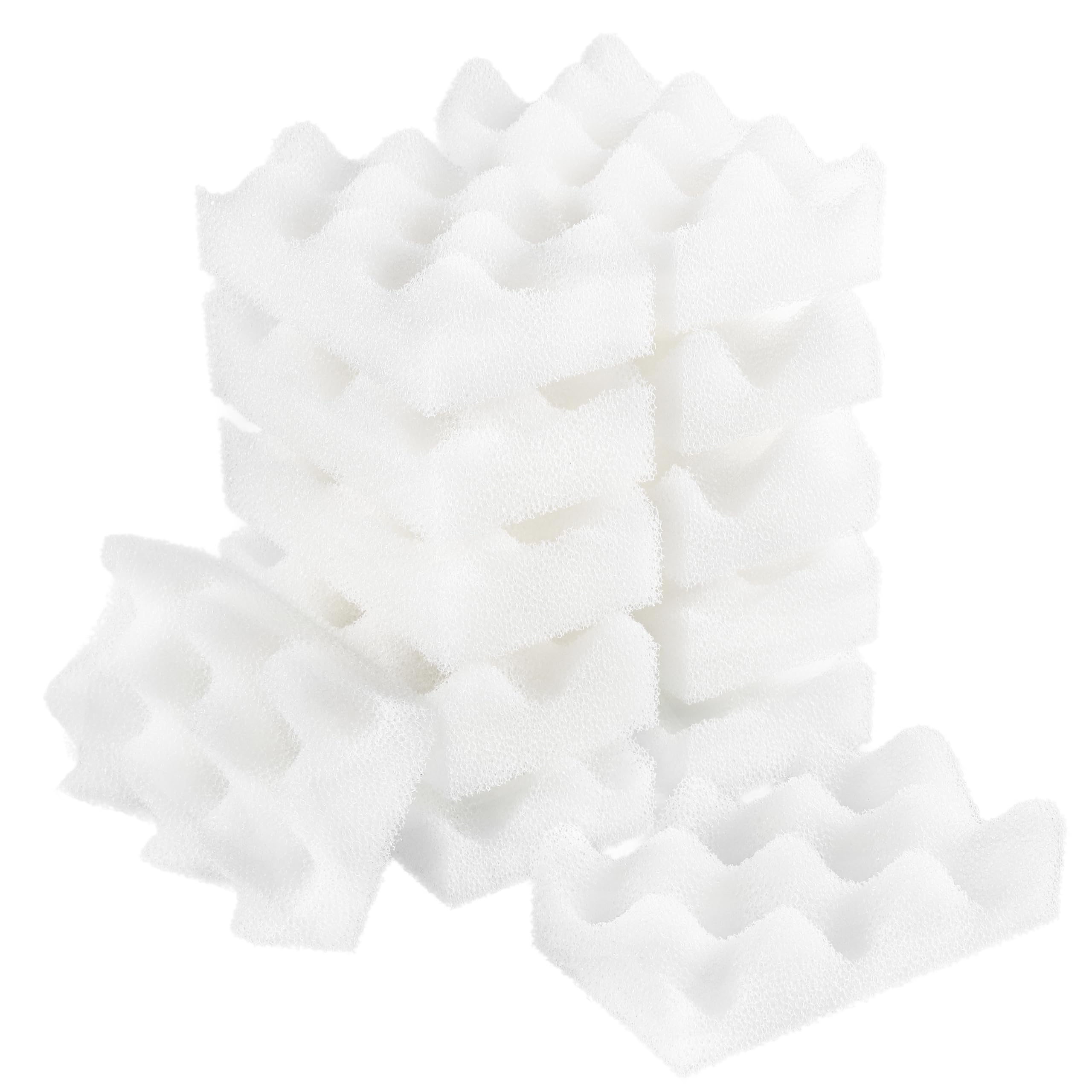 LTWHOME Compatible with Bio Foam Filter Pads Fit For Fluval Bio-Foam Max 07 Canister Filter 106/107 (Pack of 12)