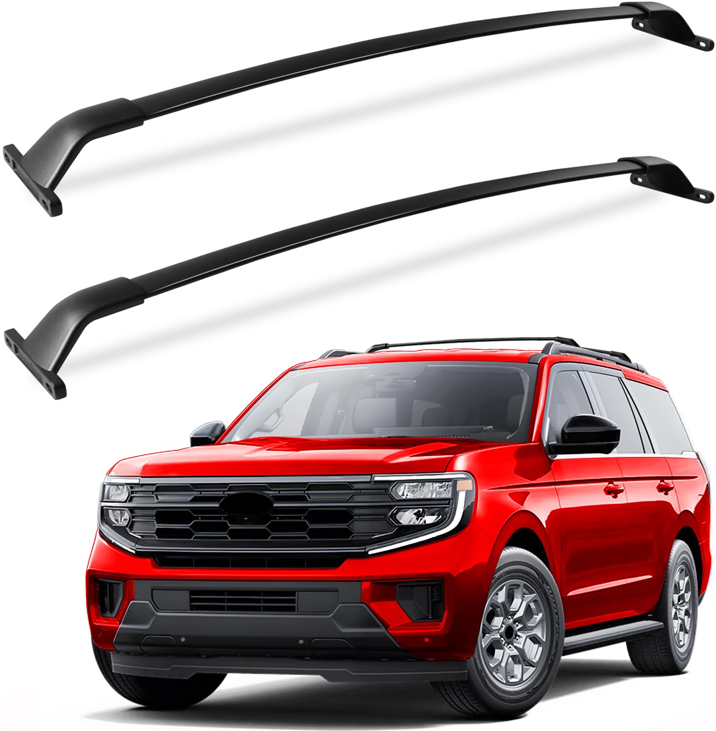 Ford Explorer Rack KINGGERI 220lbs Roof Racks Cross Bars fit for Ford Explorer 2016 2017 ...