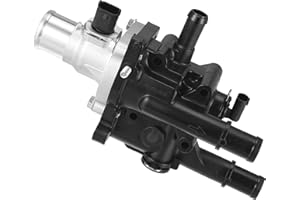 X AUTOHAUX Engine Coolant Thermostat Housing Assembly with Sensor Gasket for Chevrolet Cruze 2011-2015 for Chevy Sonic 2012-2