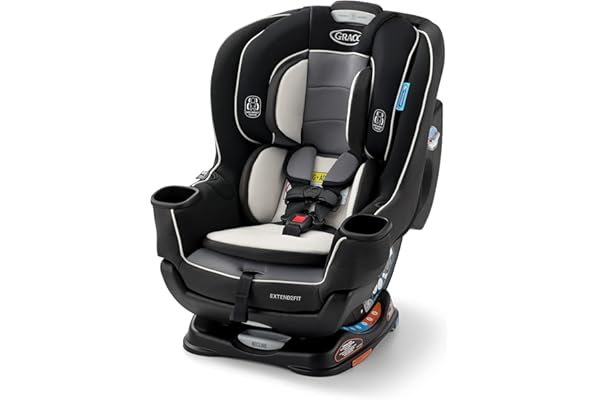 Graco Extend2Fit Convertible Car Seat, Rear and Forward Facing Car Seat with Adjustable Extension Panel for Extra Legroom, Great Gift for Baby Shower or Baby Registry, Gotham