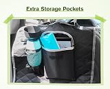 Pecute Dog Car Seat Cover 146x136 cm with Viewing Window & Side Flaps view 5