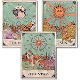 WUDWL 3 Pack Diamond Art Kits for Adults Diamond Painting Kits for Aduls | Sun and Moon 5D Diamond Dots Gem Art Crafts with Tools, Round Full Drill Crafts for Home Wall Decor-12X16 Inch