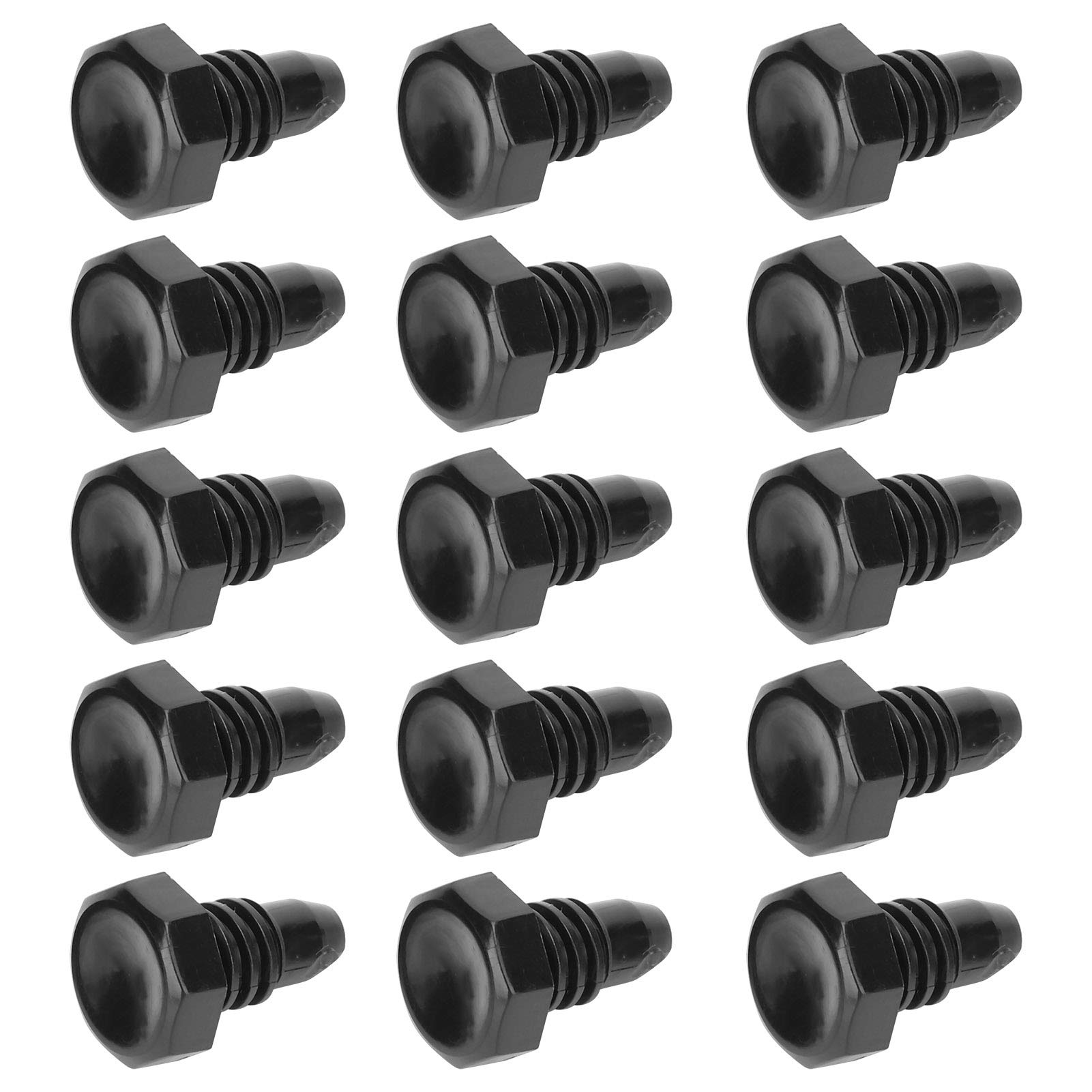 Billiard Cue Cover, Dust Proof 15 Piece Set Bottom Plug Protector for Pool Snooker Players Professional Tournament Home Use Accessories
