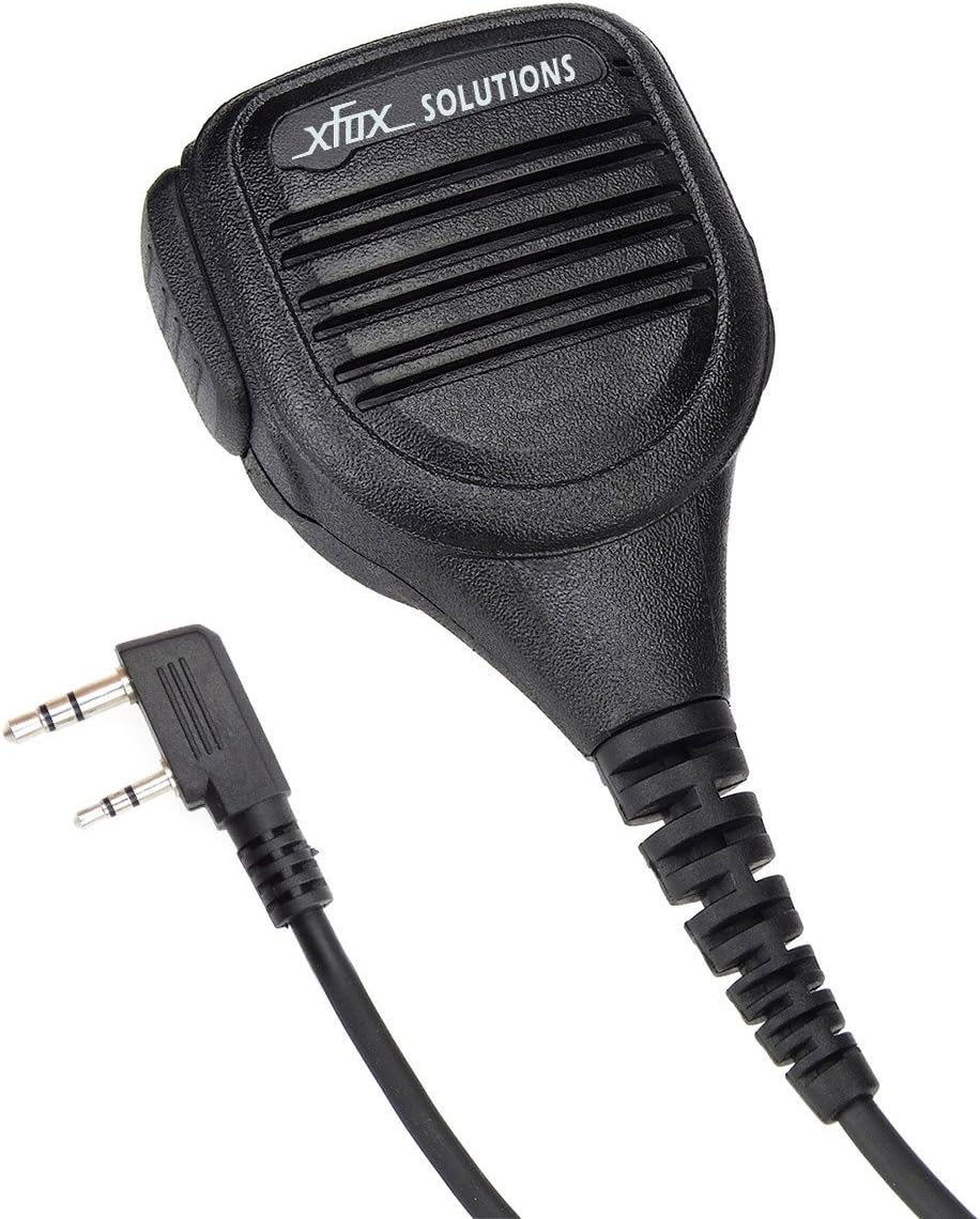 XFox Platinum Series Rainproof Heavy Duty Shoulder Remote Speaker Mic for Kenwood TK-2202 TK-248 TK-272G Linton LT-3188 LT-2268 WOUXUN KG-659 KG-699E BaoFeng UV-82 UV-B5 B6 BF-888S