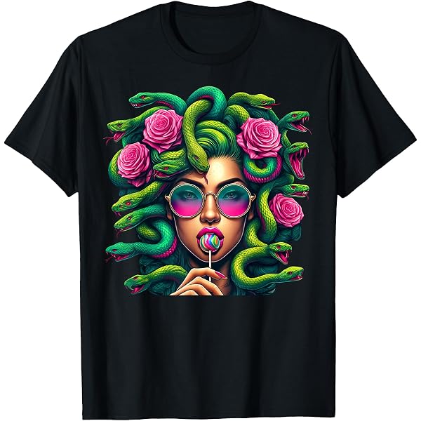 Urban Backwoods Medusa Uomo T-Shirt Nero Taglia L