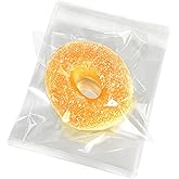 Morepack 5x5 Inches Cookie Bags, 200 Pieces Clear Self Sealing Resealable Cellophane Bags