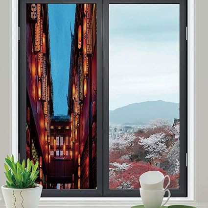 Amazon Com C Coaballa Static Cling Decorative Window Film