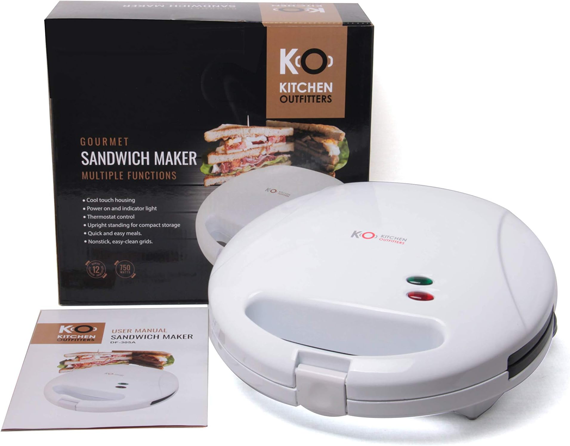 Kitchen Outfitters Multiple Function Gourmet Sandwich Maker