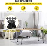 VEVOR 30" Black Hairpin Table Legs Set of 4 Heavy Duty Steel Desk Legs 220lbs view 5