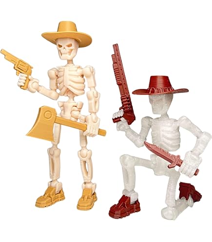 Figurine Squelette Articulée à 360° - Kit à Assembler, 13 Cm, Avec Armes - Pour Décoration, Jeu Ou Collection - 11