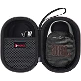 XANAD Hard Case Compatible with JBL Clip 5/Clip 4/Clip 4 Eco or Soundcore Select 4 Go Portable Speaker(Black)