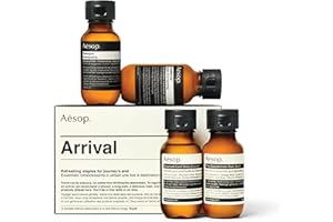 Aesop Arrival Travel Set | Hair and Body Care Staples to Help Refresh | 1.7oz / 50mL (Pack of 4)