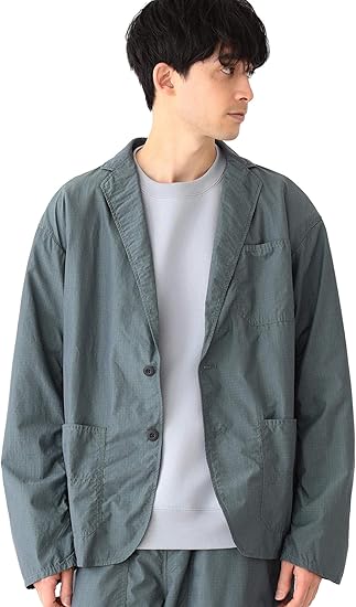 Amazon ビーミング ライフストア By ビームス B Ming Life Store By Beams テーラードジャケット B Ming By Beams リップストップ シャンブレー ジャケット セットアップ対応 メンズ コート ジャケット 通販