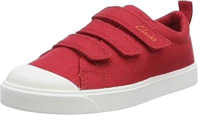 clarks sneakers kids red