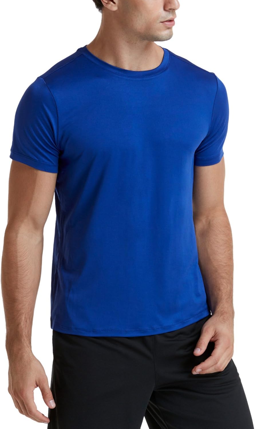 ATHLIO 2 or 3 Pack Men's Workout Running Shirts, Sun Protection Quick Dry Athletic Shirts, Short Sleeve Gym T-Shirts : Clothing
