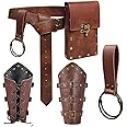 Renaissance Belt Pouch Purse Viking Bracer Hook Halloween Set Medieval Festival Costume Accessory Casual Fanny Pack Waist Bag