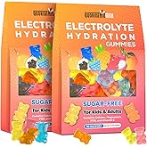 Electrolyte Gummies Sugar Free | Electrolyte Hydration Energy Gummies for Running & Sports - Energy Chews with Calcium & Vitamin C for Kids & Adults, Multiple Mixed Flavors, Gluten-Free, 180 Count