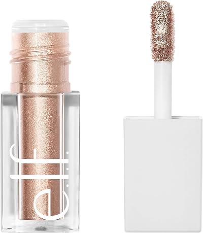 e.l.f. Liquid Metallic Eyeshadow Moon Champagne Pearl Finish 0.19 oz