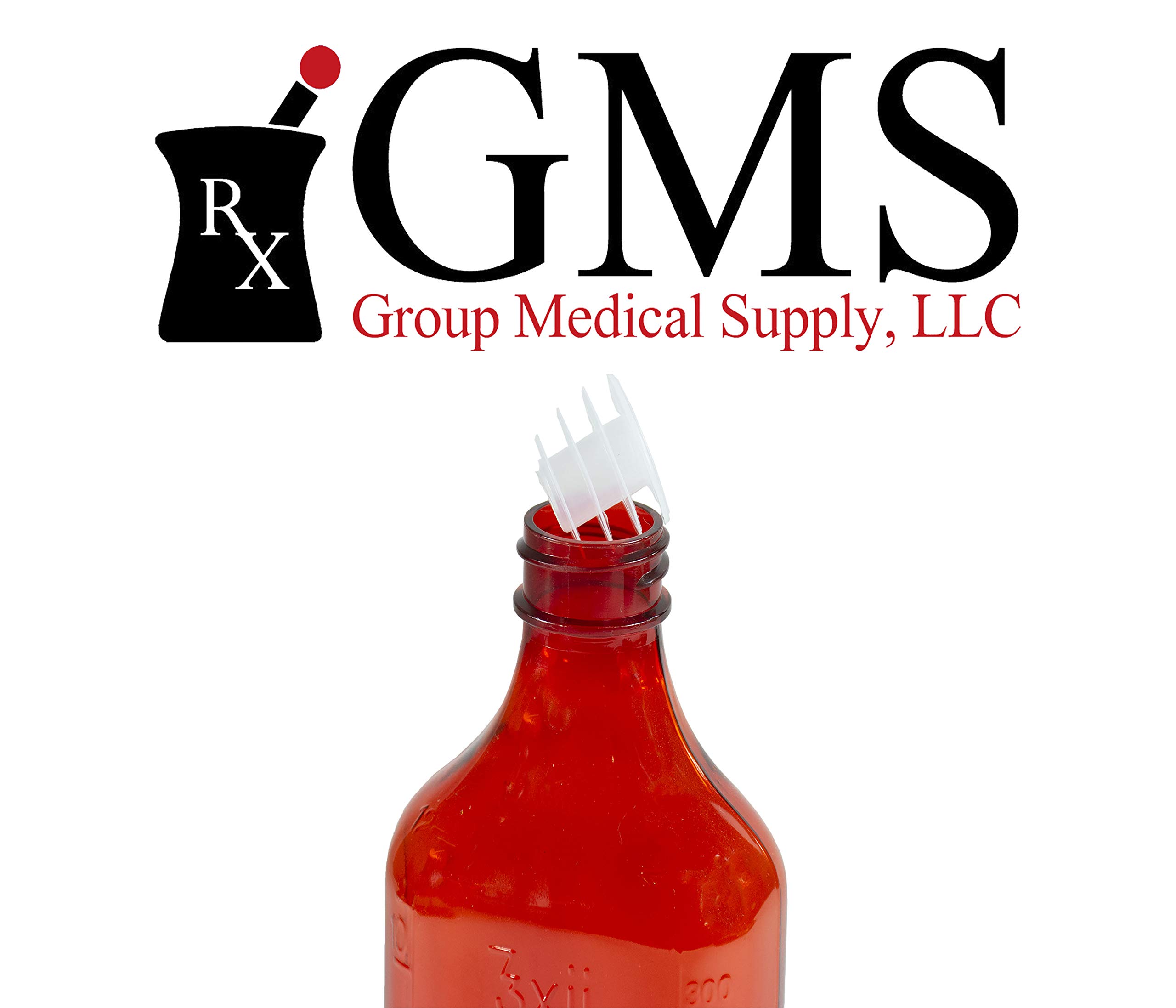 GMS Press in Bottle Adapter Plug for Oral Medication Syringes and