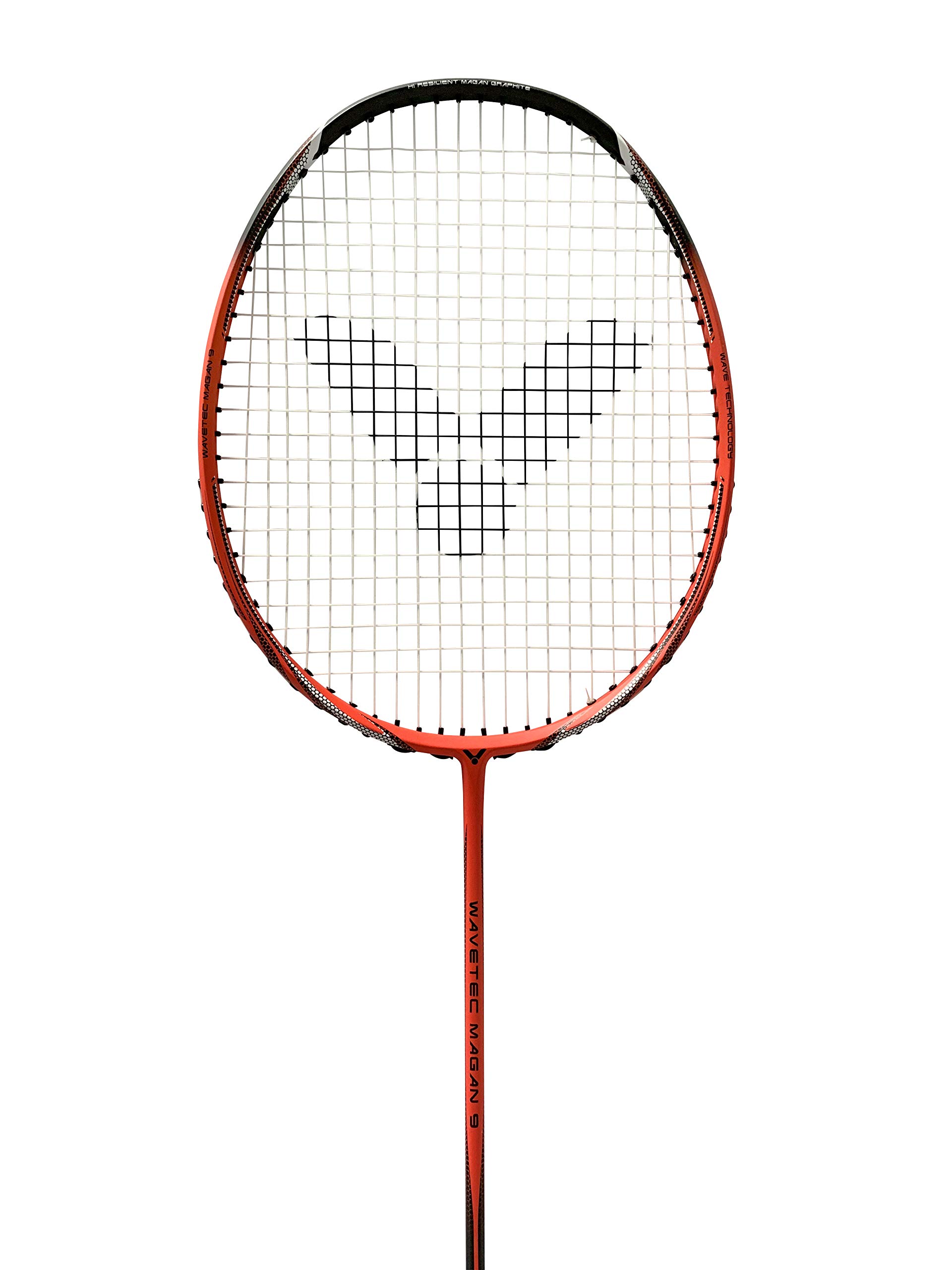 VICTOR Wavetech 7 Badminton Racket for Beginners and Ambitious Players in Red
