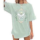 Oversized Magical Shirt Women Princess T-Shirt Magic Kingdom Shirts Family Vacation Castle Tee Tops