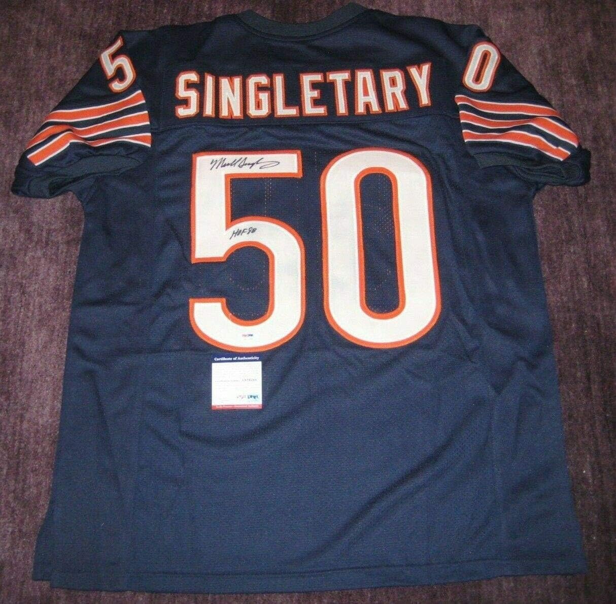 mike singletary signed jersey